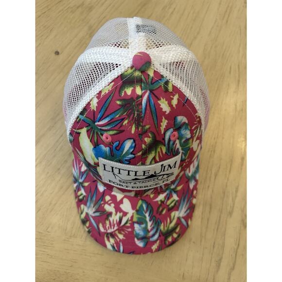 Hawaiian Trucker Hat Tropical Pink Fishing Gorpcore Colorful Skater Surfer NWOT - Picture 4 of 10